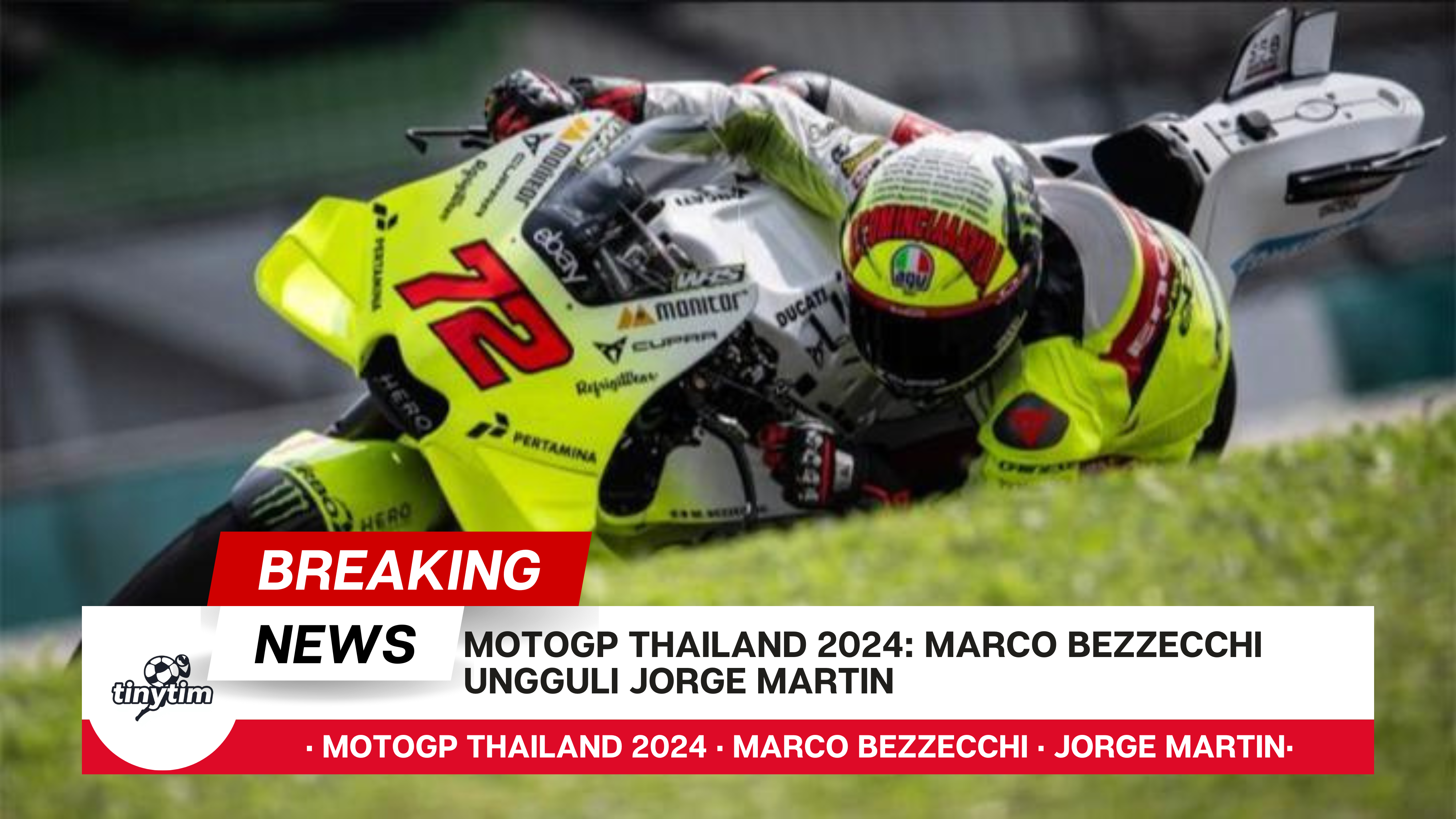 MotoGP Thailand 2024 Marco Bezzecchi Ungguli Jorge Martin