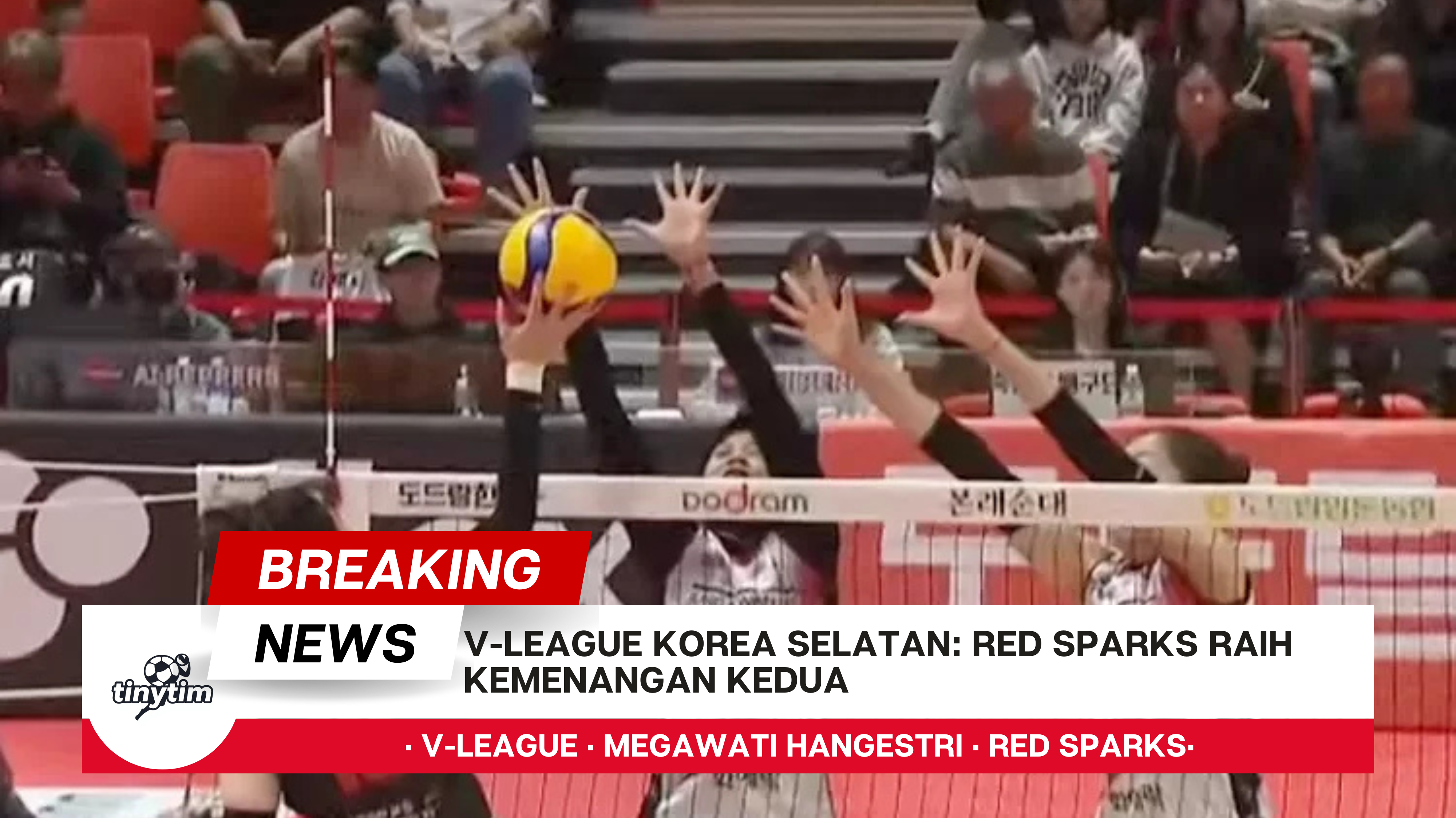 V-League Korea Selatan Red Sparks Raih Kemenangan Kedua